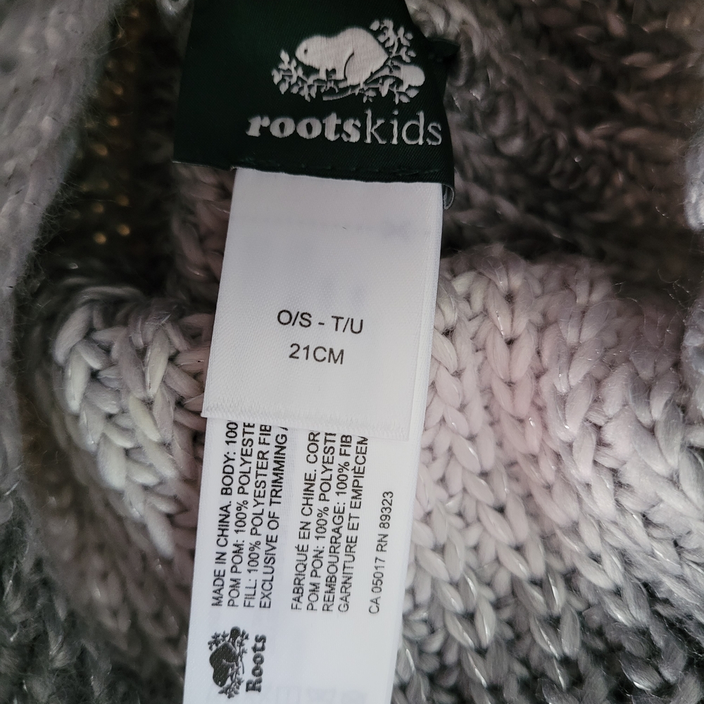 Roots Kids Pom-Pom Knit Hat - Picture 3 of 5